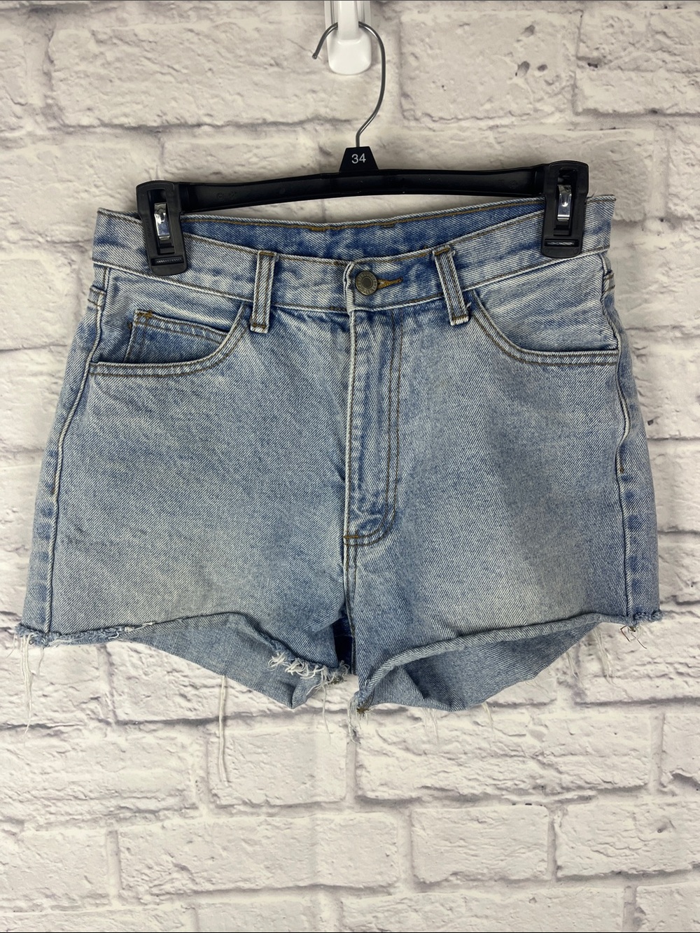 J. Galt Brandy Melville Y2K Festival cowgirl frayed hem cutoff denim shorts L